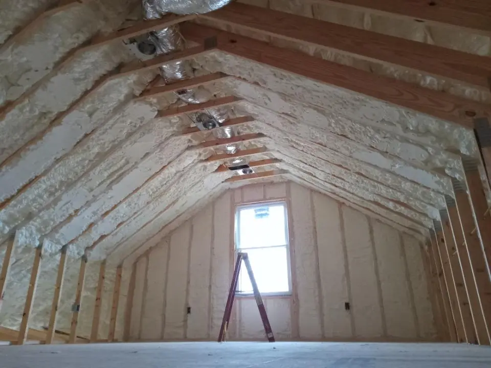 Spray foam roofing application for Crawl Space Insulation project in Borger